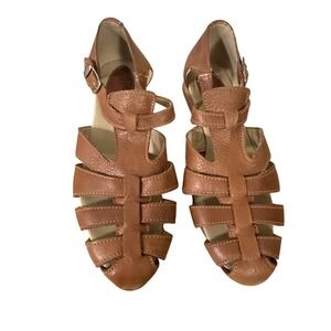 Wolverine Women's Brown Leather Fisherman Sandals Size US 9
